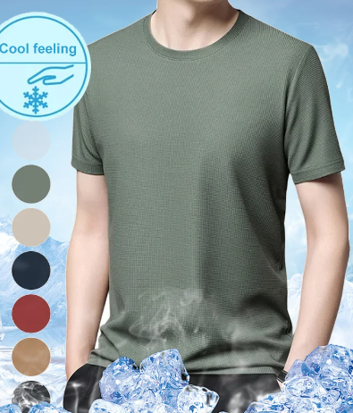 🧊Hot Sale🧊Breathable Waffle Silk T-Shirt