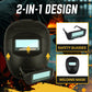 2-in-1 Lightweight Durable Welding Mask with Safety Glasses