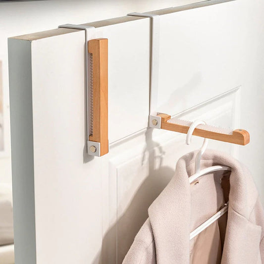 🔥HOT SALE 49% OFF - Foldable Wood Over The Door Hooks