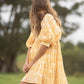 🔥50% OFF🔥V Neck Summer Half Sleeve Floral Tunic Short Dress