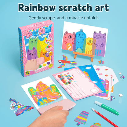 🎄CHRISTMAS SALE 49% OFF🎅20Pcs DIY Rainbow Scratch Art