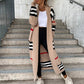 Long Sleeve Striped Cardigan