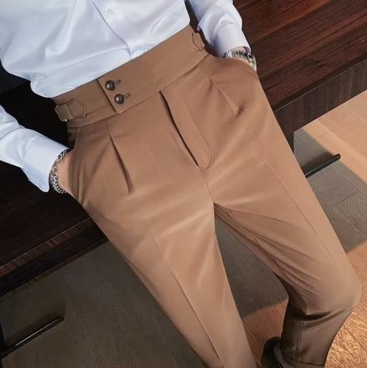 🎁Hot Sale 50% OFF⏳Men's Solid Color Straight Casual Trousers