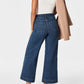 🔥Tummy Control Cropped Wide-Leg Jeans