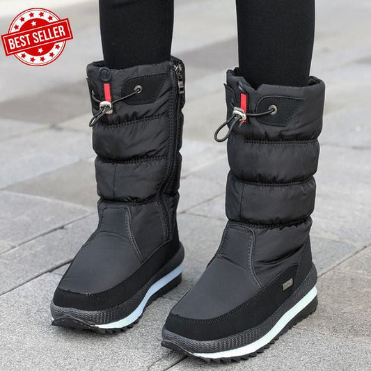 🔥🔥 Premium Waterproof Faux Fur Non-Slip Women's Snow Boots