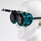 Fold-up welding goggles