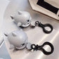 Creative Shark Eats Fish Keychain With Lanyard