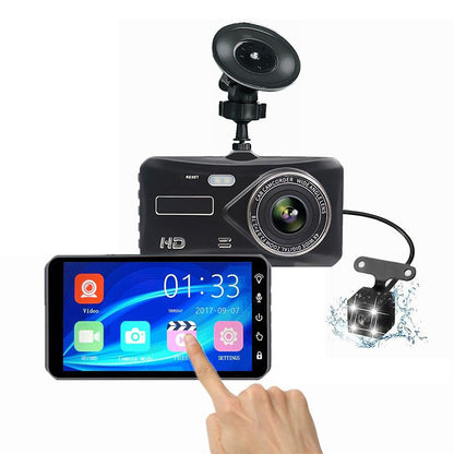 Suction Cup Dual Camera Car Dashcam with HD Night Vision 🔥（free shipping）