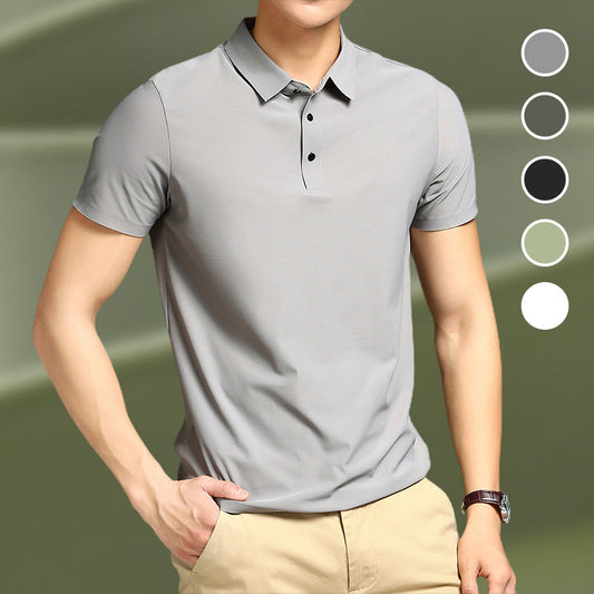 🎁 New Product Launch With High Quality⚡Men's Summer Cool Lapel T-Shirt👕