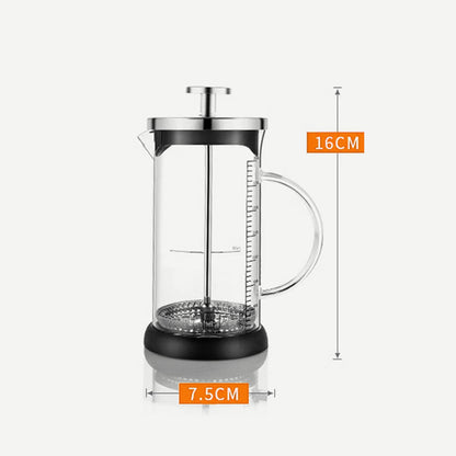 🎁Hot Sale 30% OFF⏳350ml/600ml Glass Hand Pump Milk Frother With Handle & Scale