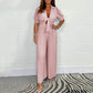 Women’s Solid Color Pleated Jumpsuit