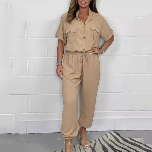 🌷LIMITED TIME OFFER 41% OFF🌷Women’s Short Sleeved Utility Jumpsuit