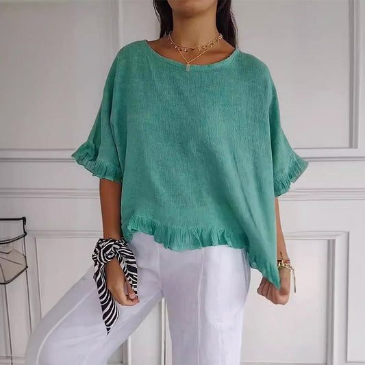🔥Buy 4 Get Free Shipping🔥Summer cotton linen top with loose fit