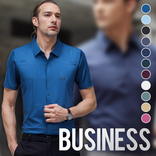 Men's Summer Cool Stretchy Business Shirt