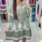 💕Hot Sale 50% Off💕V Neck Button-Down Babydoll Dress