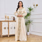 Delicate Embroidery Elegant Abaya Dress for Women