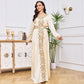 Delicate Embroidery Elegant Abaya Dress for Women