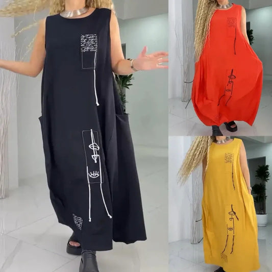 Casual Sleeveless Maxi Dress for Women