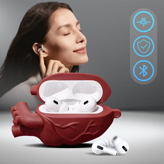 Creative Simulated Heart Bluetooth Earbud Case