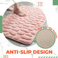 Memory Foam Embossed Soft Stone Bathroom Non-slip Carpet