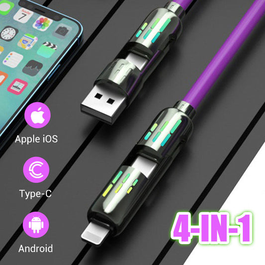 4-in-1 High-Speed Transfer Fast Charging Cable