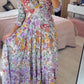 🔥Hot Sale💃Floral Print Tiered Hem Maxi Dress