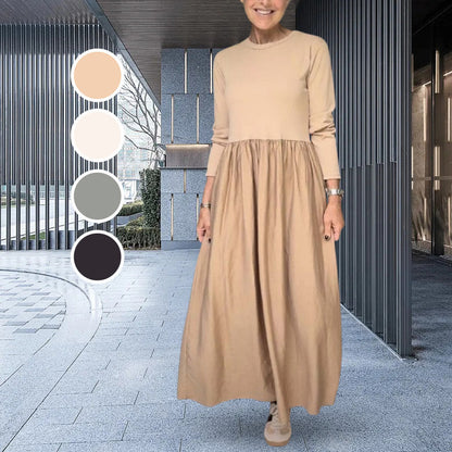 🎉🔥Biggest Sale -50% OFF🔥Flowy Knit Midi Dress with Full Sleeves