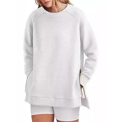 🔥HOT SALE🔥Loose-Fitting Long-Sleeved Sweatshirt with Side Zippers💖