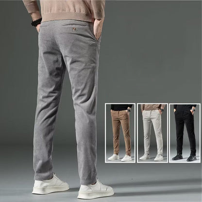 [best gift] Men's Corduroy Thickened Casual Pants