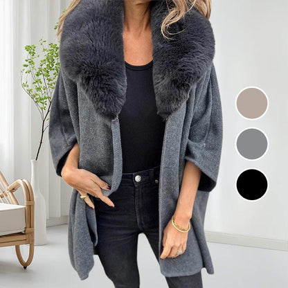 Women's Faux Fur Collar Puffer Coat