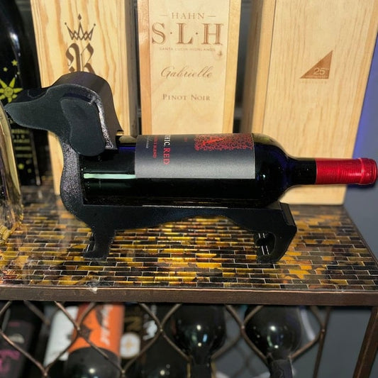 Dachshund wine bottle holder