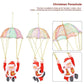 Father Christmas with a parachute