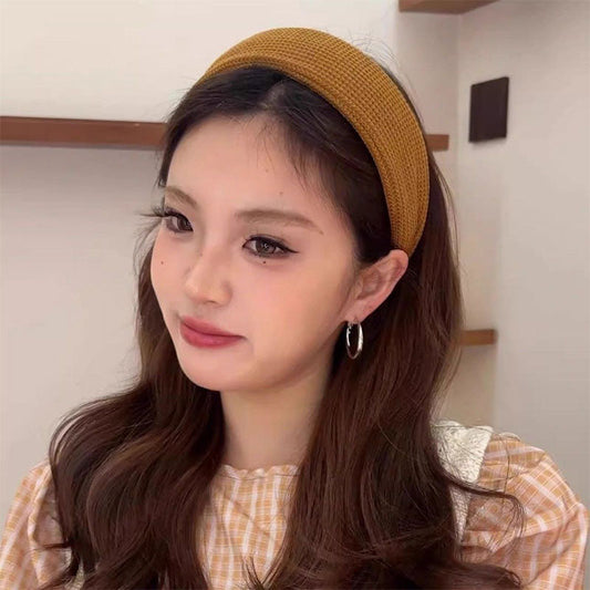 Solid Color Knit Wide Edge Hairband