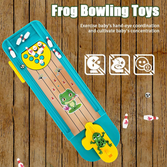 Tabletop Finger Frog Bowling Toys