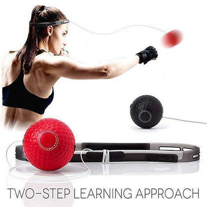 Head Mounted Boxing Reaction Training Ball