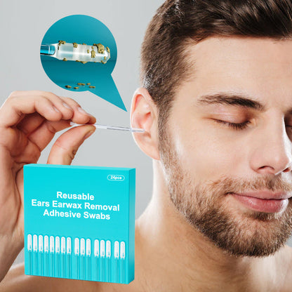 Reusable Earwax Removal Adhesive Swabs