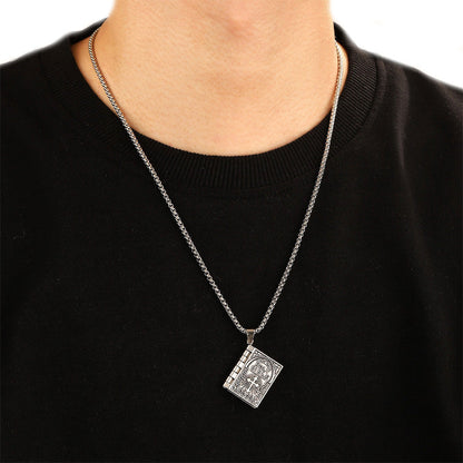 🔥New Year Hot Sale🔥Vintage Bible Pendant Necklace