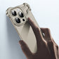 Special-Shaped Metal Corner Pad Anti-Fall Phone Case for iPhone (Free lens film)